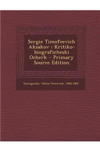 Sergie Timofeevich Aksakov