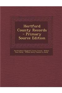 Hertford County Records