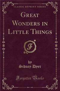 Great Wonders in Little Things (Classic Reprint)