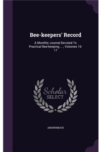 Bee-keepers' Record