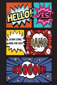 Blank Comic Book for Kids: Large Print 8.5 by 11 Over 100 Page - Blank Comic Book 5 Panel Stagger Jagged - Drawing Your Own Comic Book Journal No