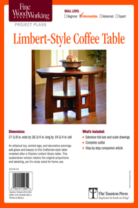 Fine Woodworking's Limbert-Style Coffee Table Plan