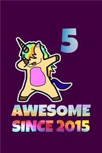 Dabbing Unicorn Awesome Since 2018 2nd Birthday