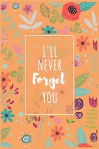 Password Book I'll Never Forget You