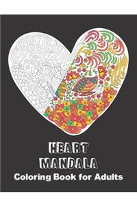 Heart Mandala Coloring Book for Adults