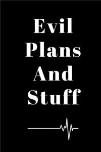 Notebook Evil Plans And Stuff