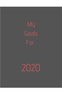 2020 My Goals for