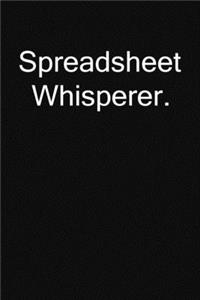 Spreadsheet Whisperer.