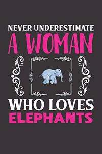 Never Underestimate A Woman Who Loves Elephants