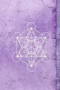 Metatron's Cube Lavender Dreams 8.5 x 11 150 Pages College Ruled Journal Notebook