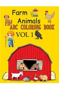 Farm Animals ABC Coloring Book Vol 1