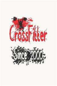 CrossFitter Since 2000: Notebook Birthday CrossFit Gift, Lined Notebook / Journal Gift, 120 Pages, 6x9, Soft Cover, Matte Finish.