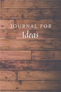 Journal For Ideas