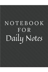 Notebook For Daily Notes