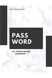 Password All Things Online Lock Book