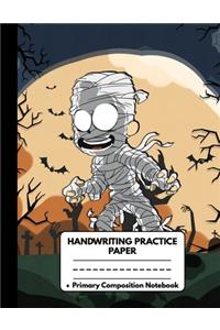 Handwriting Practice Paper Primary Composition Notebook
