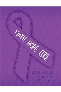 Pancreatic Cancer Awareness Ribbon Faith Hope Cure