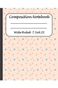 Wide Ruled Composition Notebook