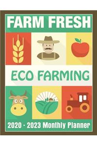 Farm Fresh Eco Farming 2020 - 2023 Four Year Monthly Planner