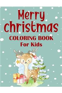 Merry christmas coloring book for kids.