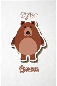 Kyler Bear A5 Lined Notebook 110 Pages