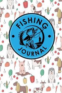 Fishing Journal: Anglers Log Book, Fisherman's Log Book, Book Fishing, Fishing Logbook, Cute Farm Animals Cover