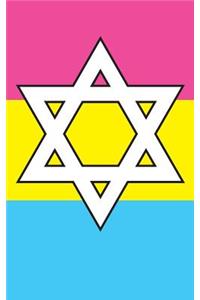 Jewish Star Pansexual Pride Flag - Lined Notebook