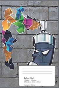 Colorful Graffiti Composition Book