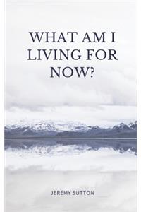 What Am I Living For Now?