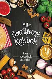 Mitt favorit recept kokbok tom receptbok att skriva i