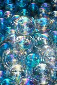 Daily Notes - Blue Bubbles