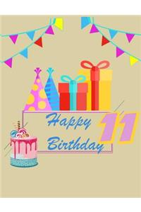 11 happy birthday ( Notebook / Journal)