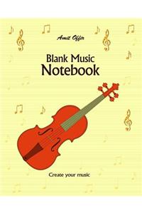 Blank Music Notebook