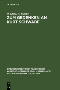 Zum Gedenken an Kurt Schwabe