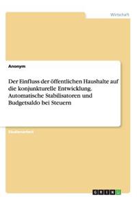Einfluss der öffentlichen Haushalte auf die konjunkturelle Entwicklung. Automatische Stabilisatoren und Budgetsaldo bei Steuern