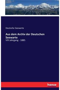 Aus dem Archiv der Deutschen Seewarte