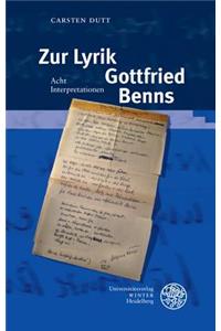 Zur Lyrik Gottfried Benns