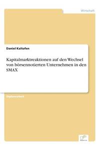 Kapitalmarktreaktionen auf den Wechsel von börsennotierten Unternehmen in den SMAX