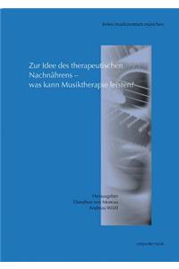 Zur Idee Des Therapeutischen Nachnahrens - Was Kann Musiktherapie Leisten?