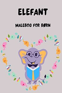 Elefant malebog for børn