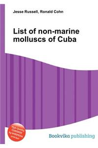 List of Non-Marine Molluscs of Cuba