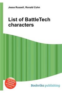 List of Battletech Characters