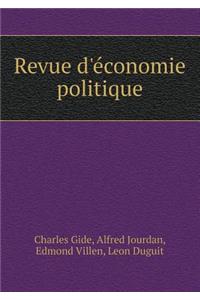 Revue D'Economie Politique