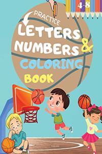 Letters and Numbers Coloring Book
