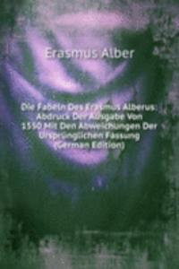 Die Fabeln Des Erasmus Alberus