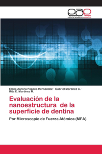 Evaluación de la nanoestructura de la superficie de dentina