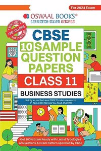 Oswaal CBSE Sample Question Papers Class 11 Business Studies Book (For 2024 Exams )