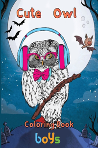 cute owl Coloring Book boys