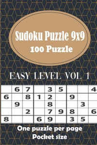 100 Sudoku Puzzle 9x9 - One puzzle per page