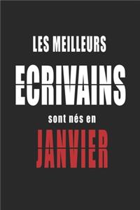 Les Meilleurs Ecrivains sont nés en Janvier carnet de notes